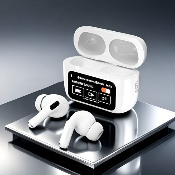 Touch Screen Wireless Earbuds with LED Display & Smart Controls
