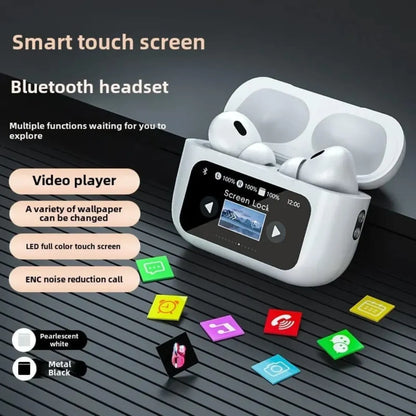 Touch Screen Wireless Earbuds with LED Display & Smart Controls