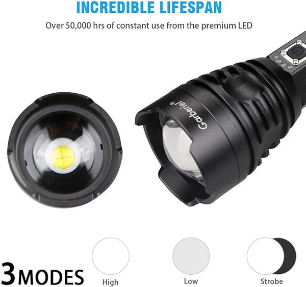 P90 LED Flashlight Rechargeable