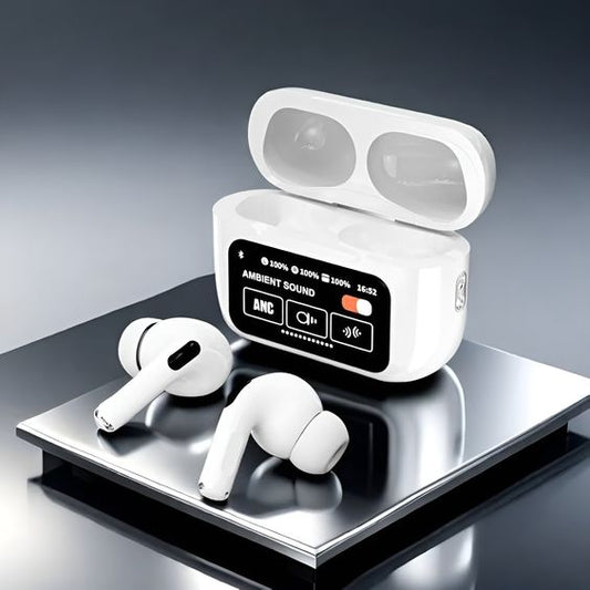 Touch Screen Wireless Earbuds with LED Display & Smart Controls
