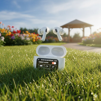 Touch Screen Wireless Earbuds with LED Display & Smart Controls